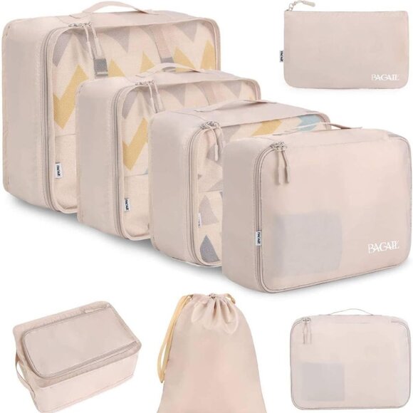 BAGAIL 8 Set Packing Cubes Luggage Packing Organizers for Travel Accessories - Picture 1 of 7